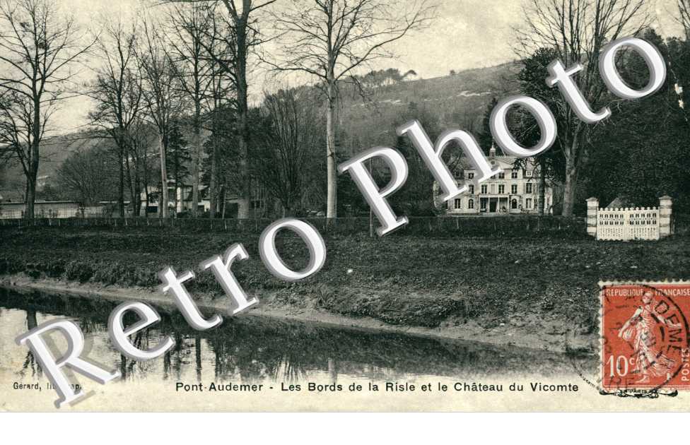 Bords de la Risle et Chateau du Vicomte