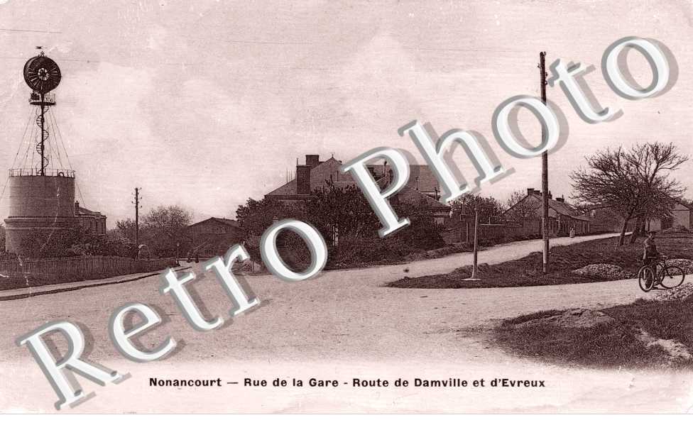 Rue de la gare - route de Damville et d'Evreux