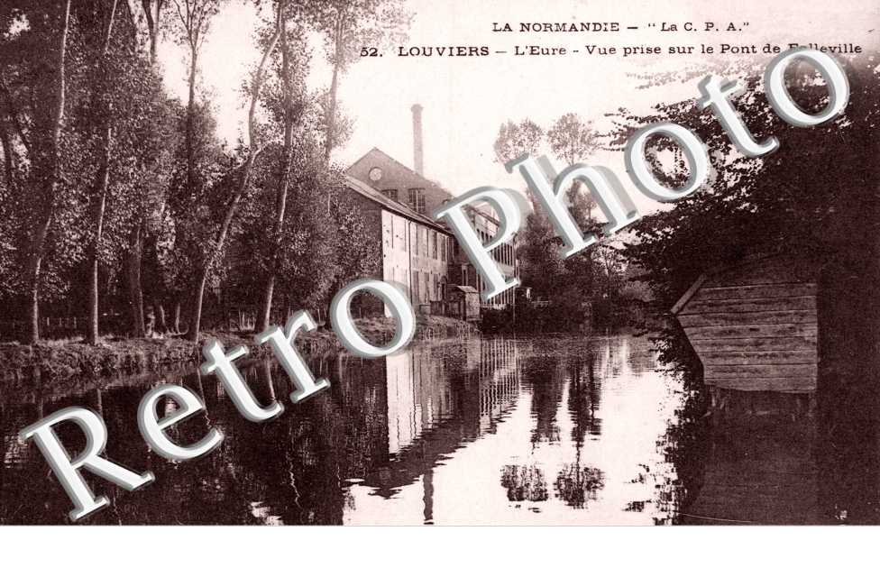 Vue prise sur le Pont de Folleville, l'Eure