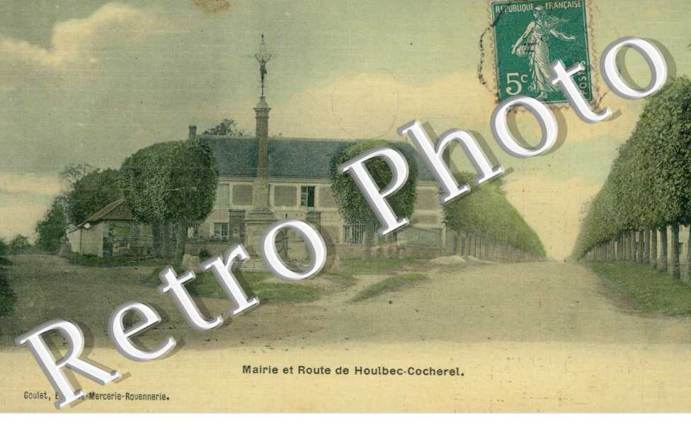 Mairie et route de Houlbec Cocherel