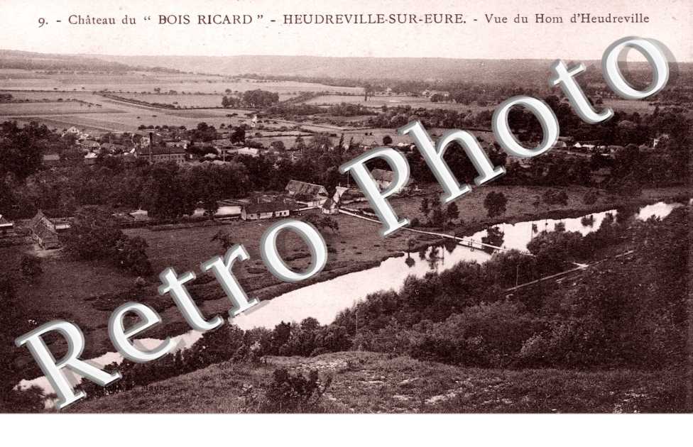 Vue du Hom Heudreville - Chateau du "Bois-Ricard"