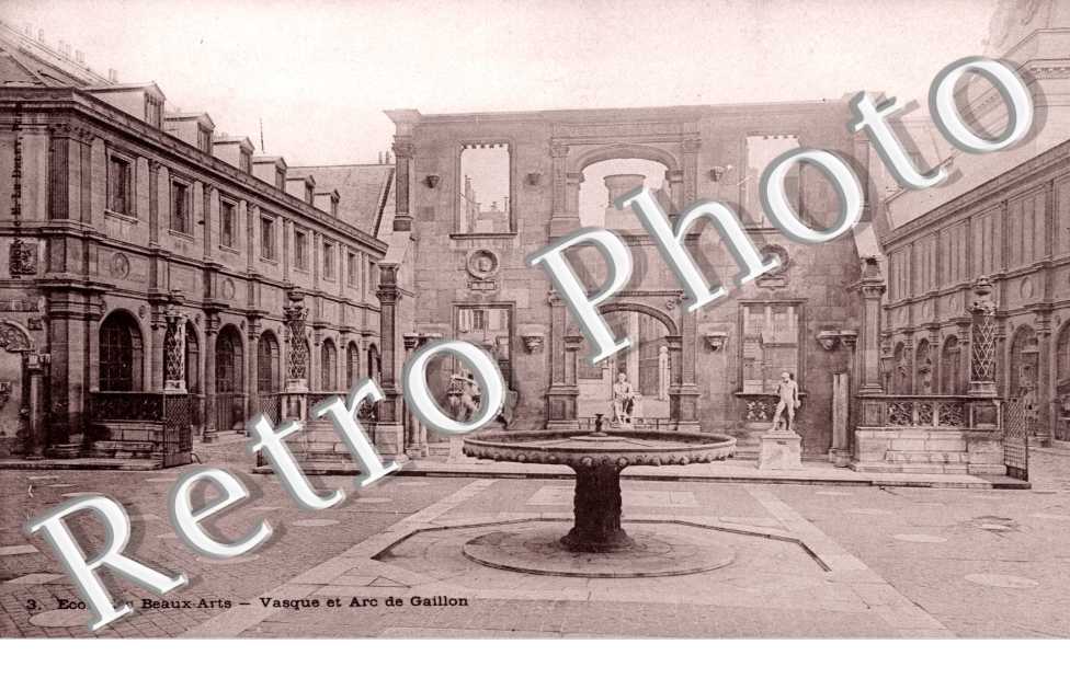 Ecole des Beaux Arts, Vasque et Arc de Gaillon