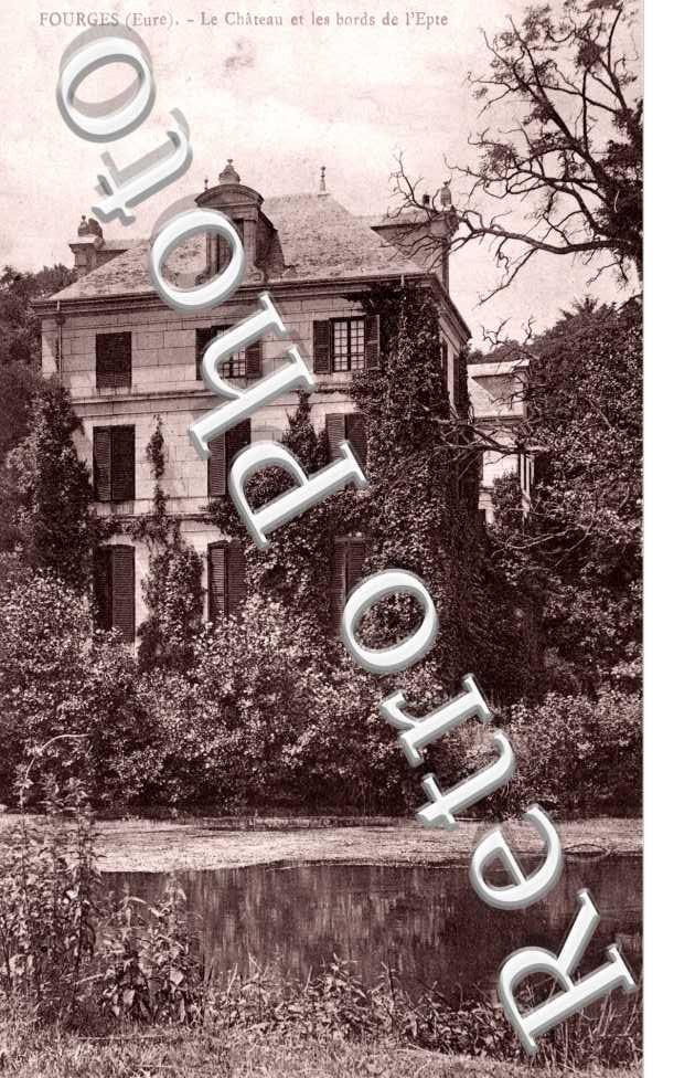 Chateau et les bords de l&#039;Epte