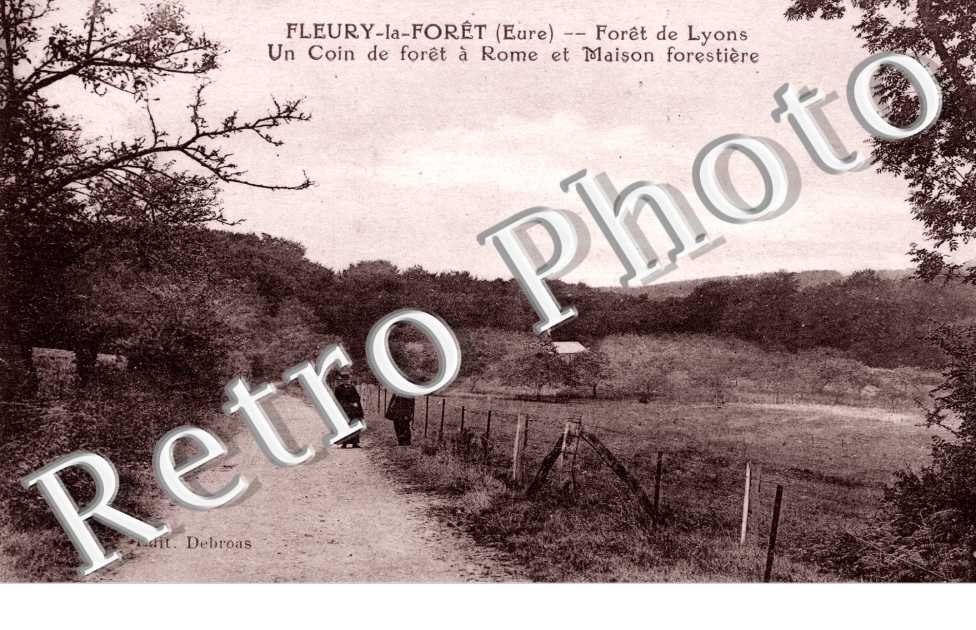 Foret de Lyons - un coin de foret a Rome et maison forestiere