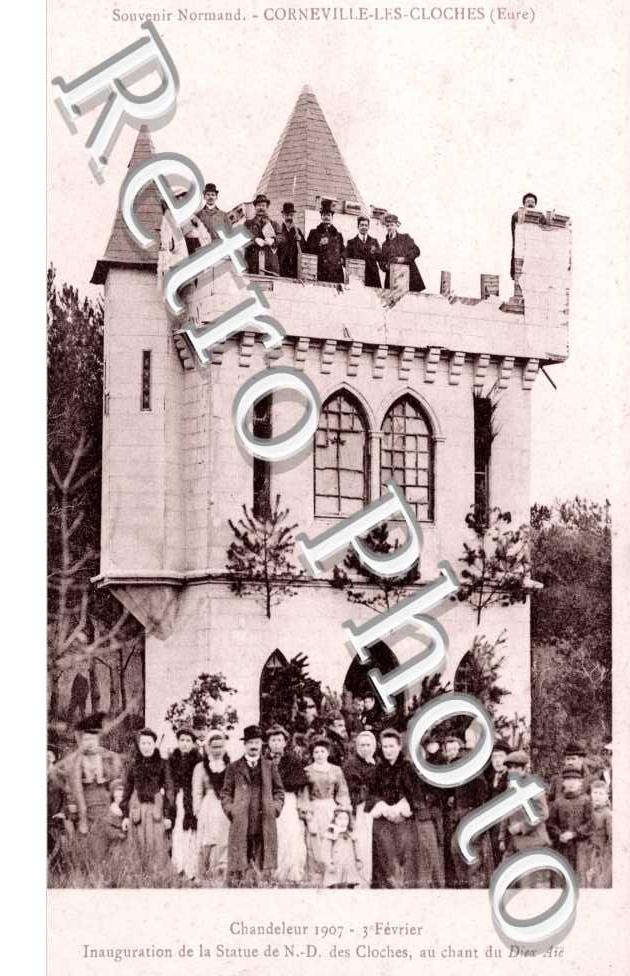 chandeleur 1907 - inauguration de la statue de N.D. des Cloches