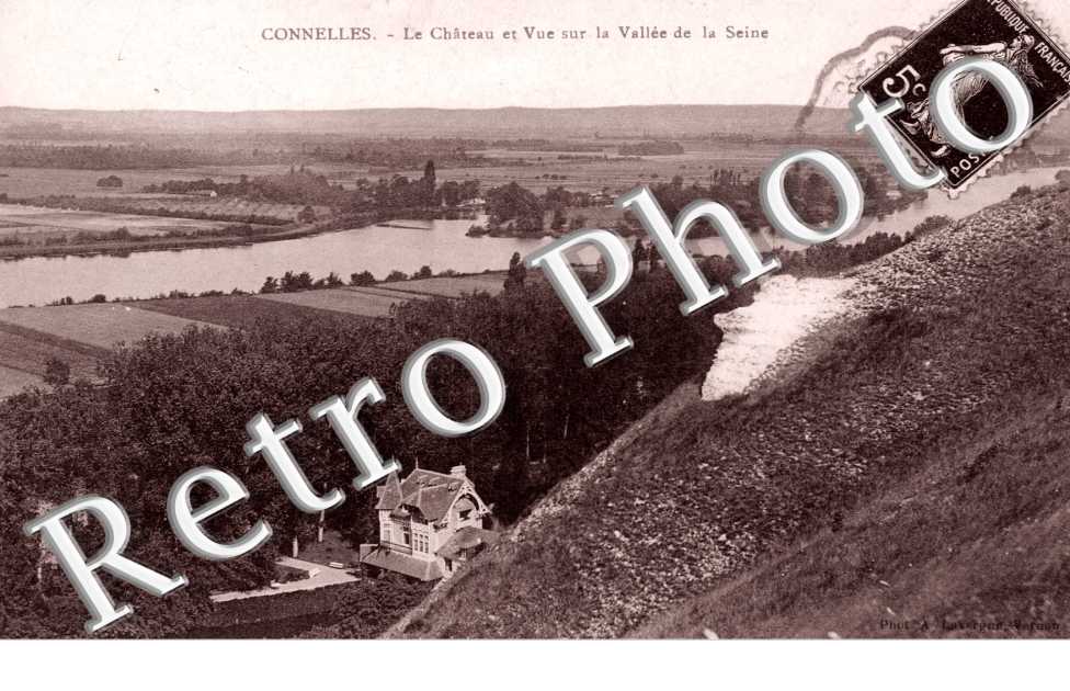 Le chateau et vue sur la vallee de la Seine
