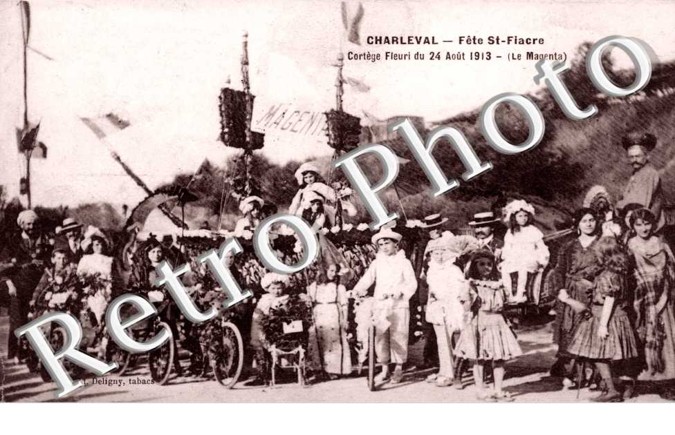 Fete St Fiacre, Cortege Fleuri du 24 aout 1913