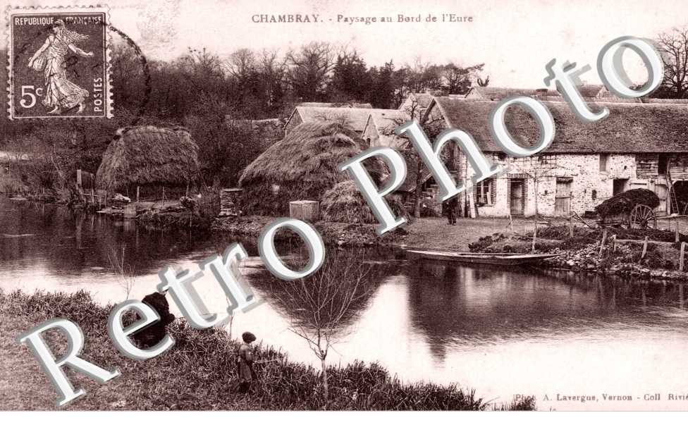 Paysage au bord de l&#039;Eure