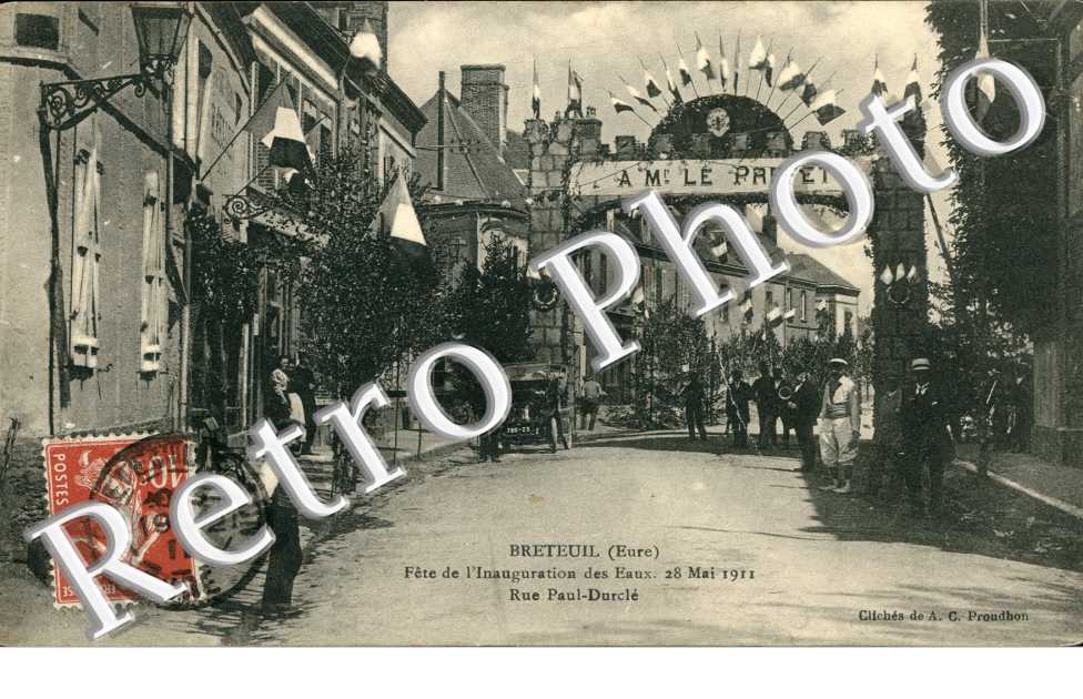Fete de l'Inauguration des Eaux, Mai 1911, Rue Paul-Durcle