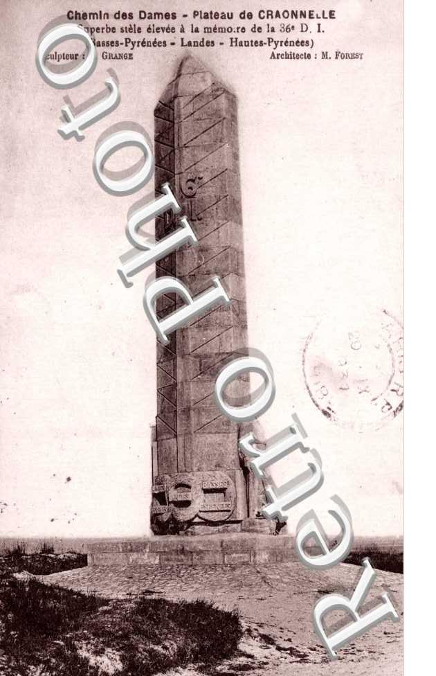 plateau de Craonnelle Stele