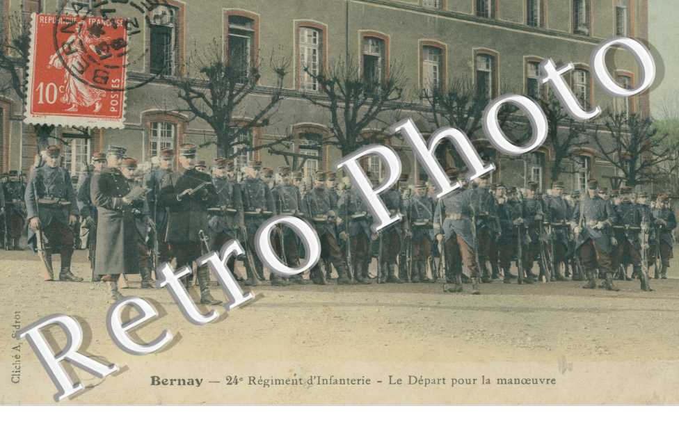 24e regiment d'infanterie - depart pour la manoeuvre