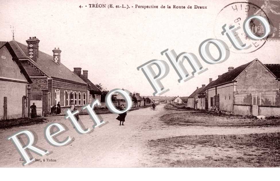 Perspective de la route de Dreux