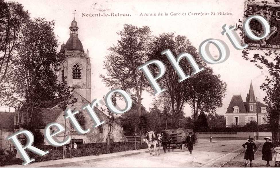 Avenue de la gare et carrefour saint-Hilaire