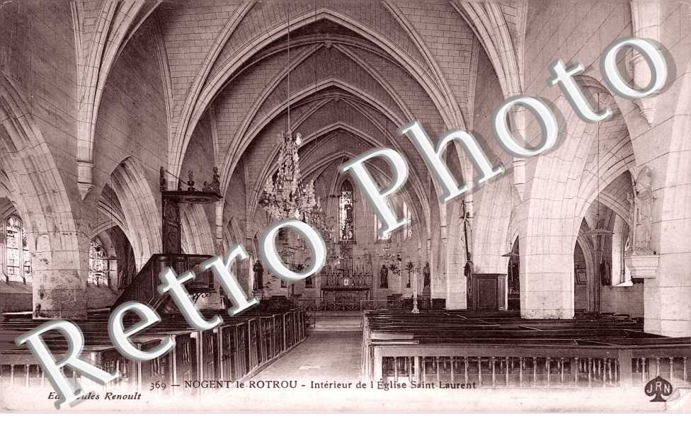 Interieur de l&#039;Eglise Saint Laurent