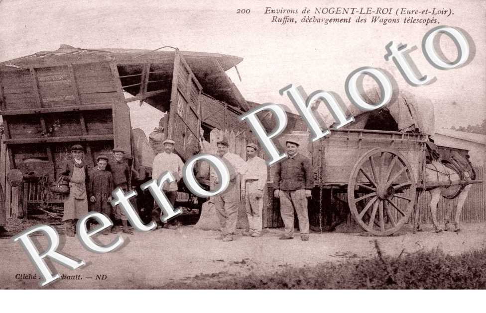 Ruffin, dechargement des wagons telescopes