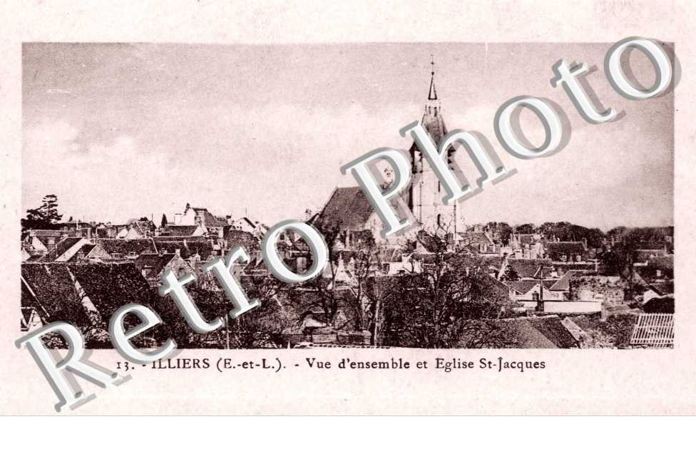 vue d&#039;ensemble et eglise Saint Jacques