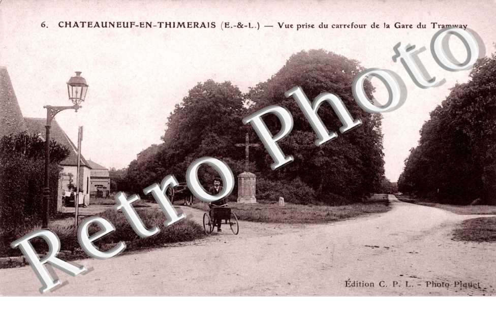 vue prise du carrefour de la gare du tramway