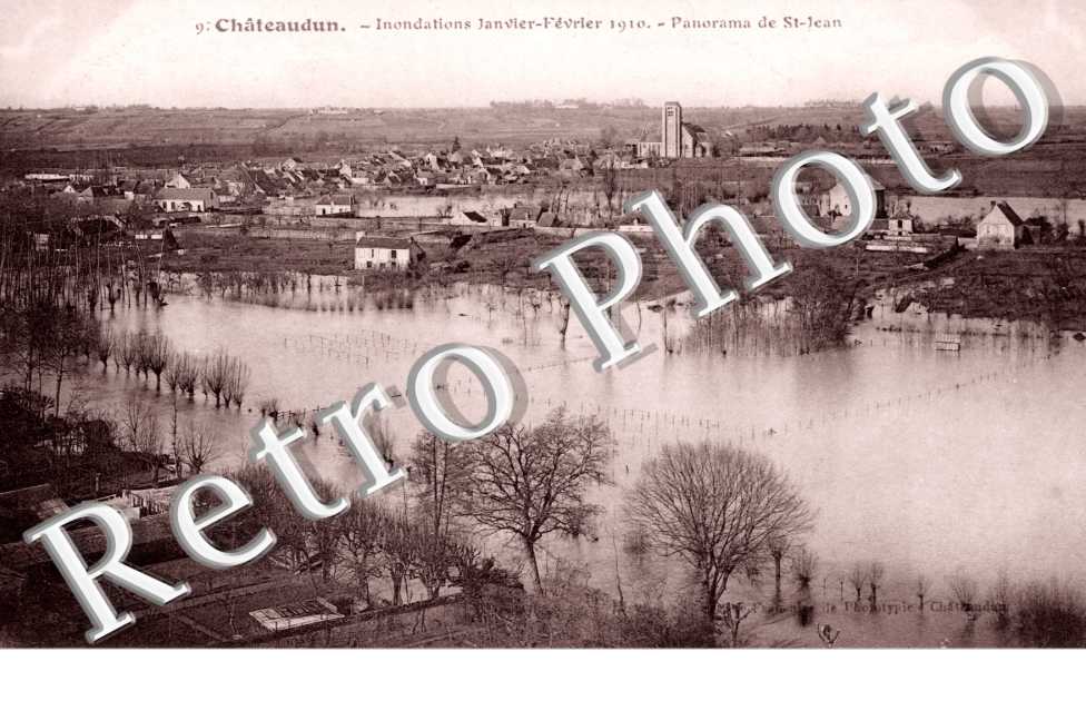 Inondations 1910, Panorama de St Jean
