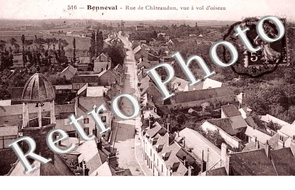 Rue de Chateaudun, vue a vol d&#039;oiseau