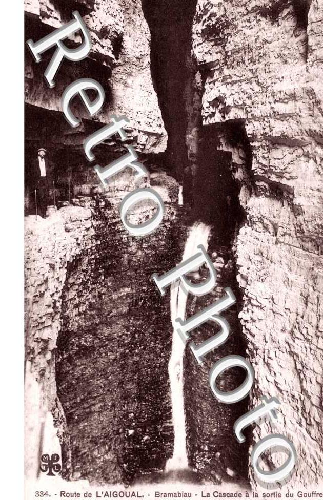 Bramabiau, la Cascade a la sortie du Gouffre