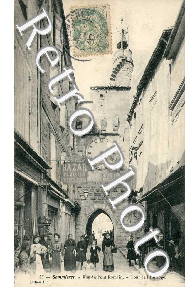 rue du pont romain - tour de l'horloge