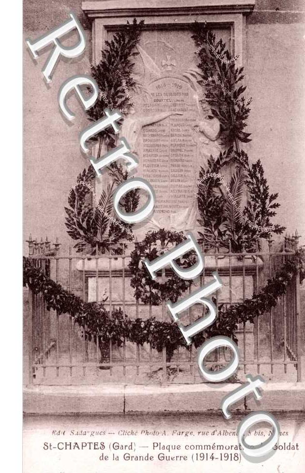 Plaque commemorative du soldat