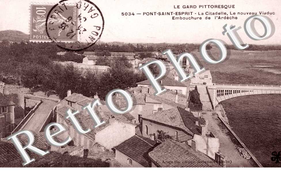 Citadelle - nouveau viaduc - embouchure de l&#039;Ardeche
