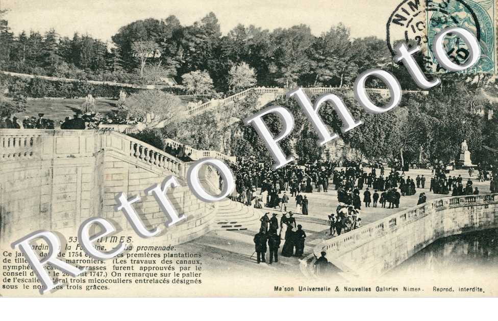 jardin de la fontaine, la promenade
