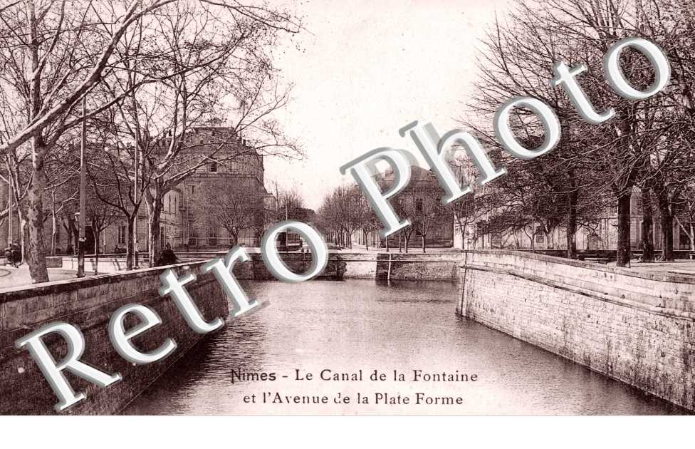 le Canal de la Fontaine et l'Avenue de la Plate Fontaine