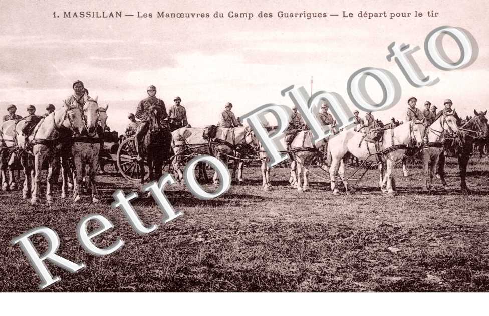 manoeuvres au camp des Guarrigues - Depart pour le tir