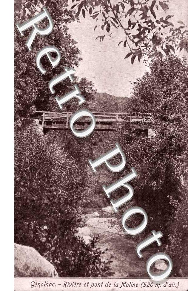 Riviere et pont de la Moline