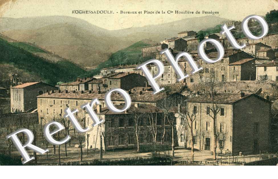 Bureaux et place de la Cie Houillere de Besseges