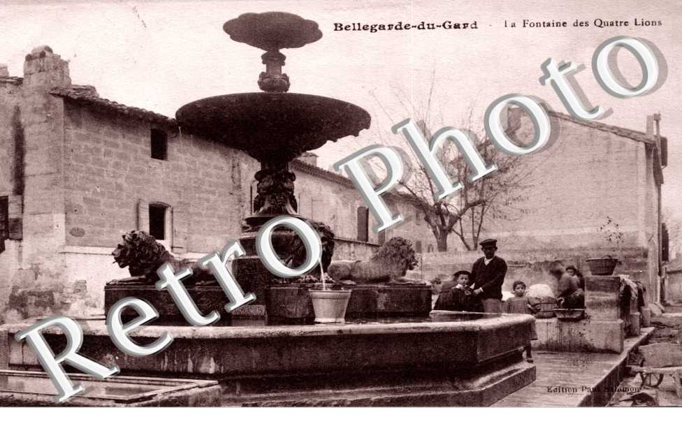 la fontaine des quatre lions
