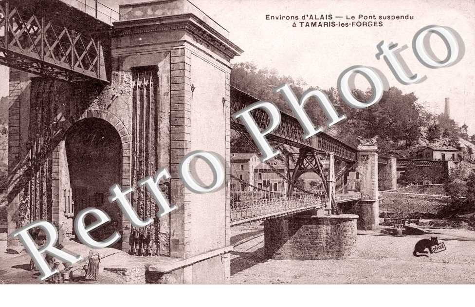 Pont suspendu a Tamaris-les-Forges 