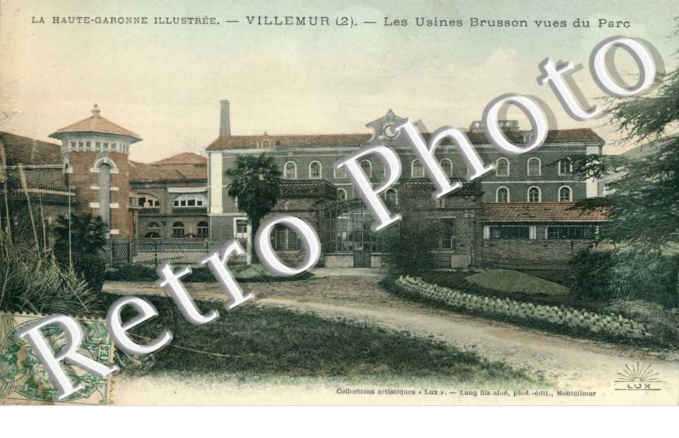 les usines Brusson vues du parc