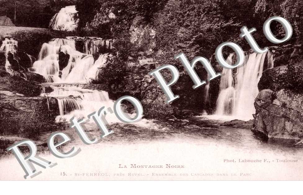 Ensemble des cascades dans le parc