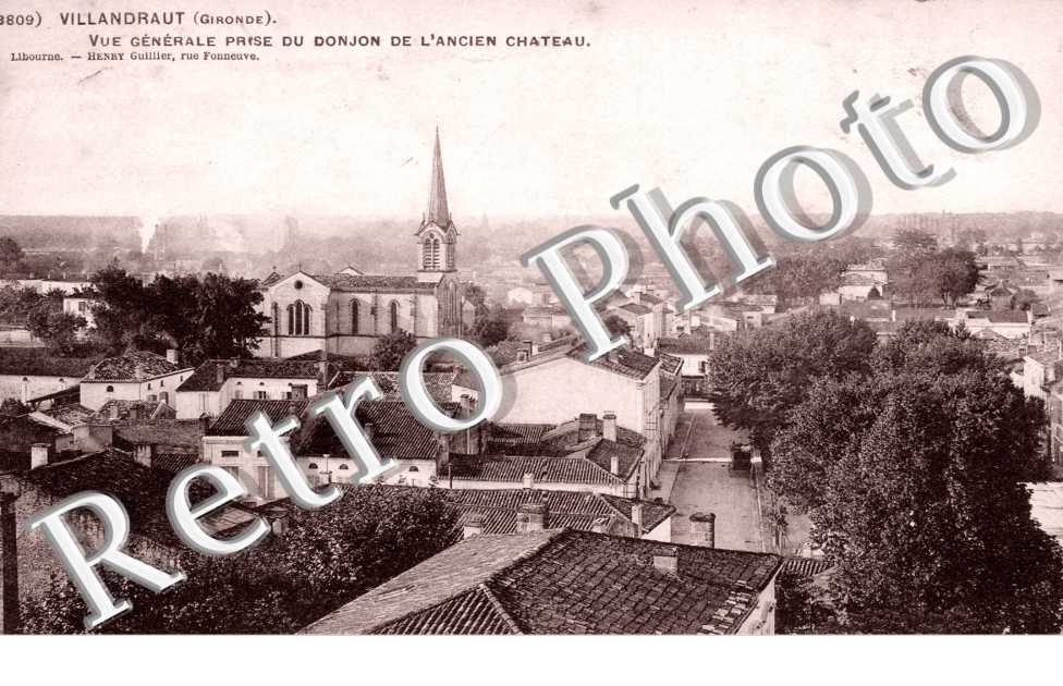 Vue generale prise du Donjon de l&#039;ancien chateau