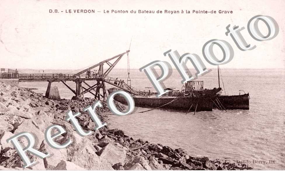 Le ponton du bateau de Royan a la pointe de Grave