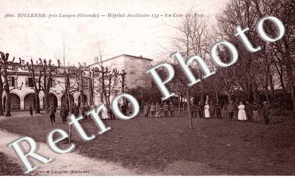 Hopital auxiliaire - un coin du parc