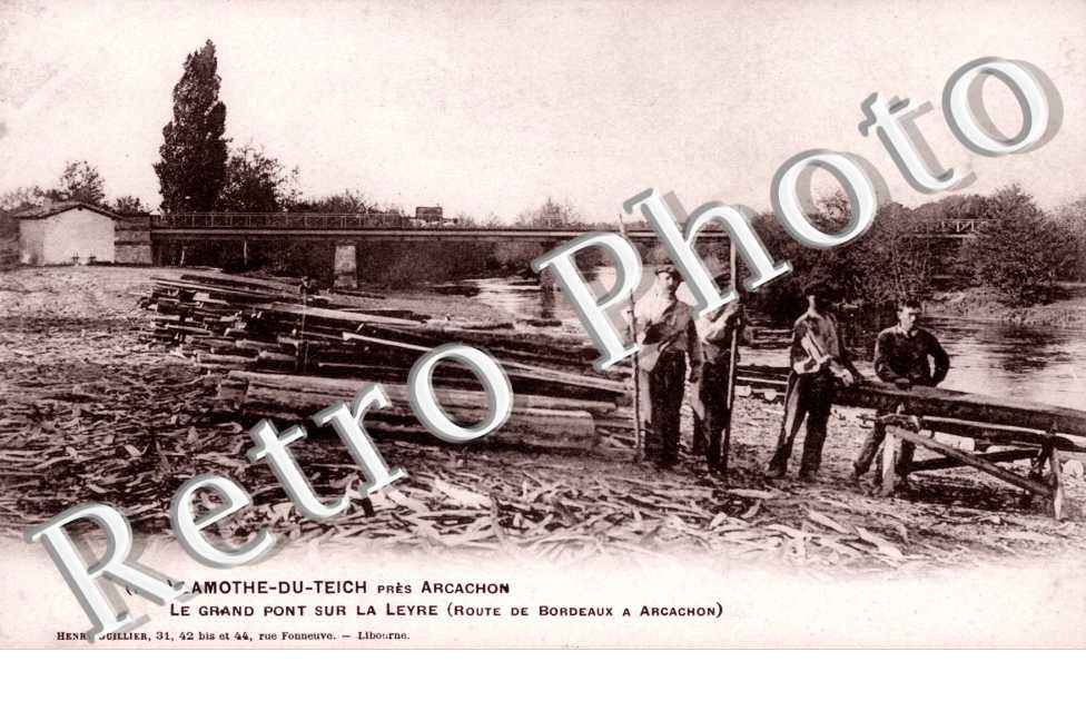 Le grand pont sur la Leyre