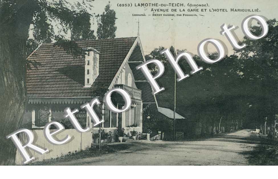 Avenue de la gare et l&#039;hotel hariguille