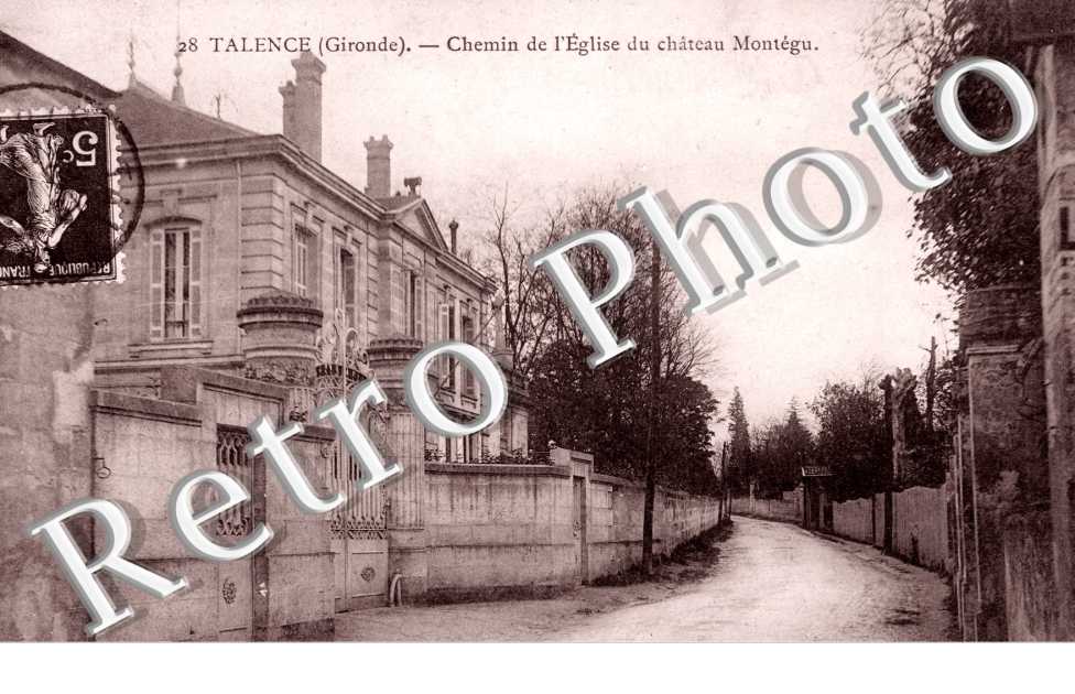 chemin de l&#039;eglise du chateau de Montegu