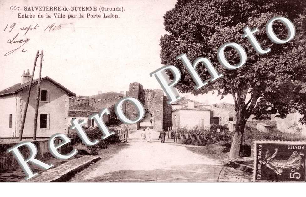 Entree de la ville par la porte Lafon
