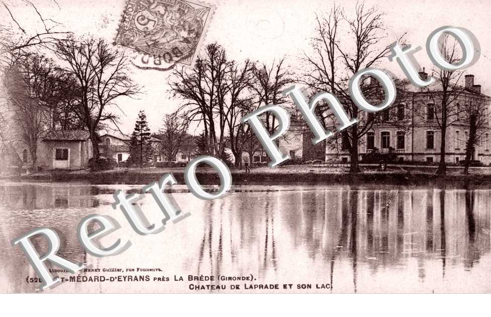 Chateau de Laprade et son lac