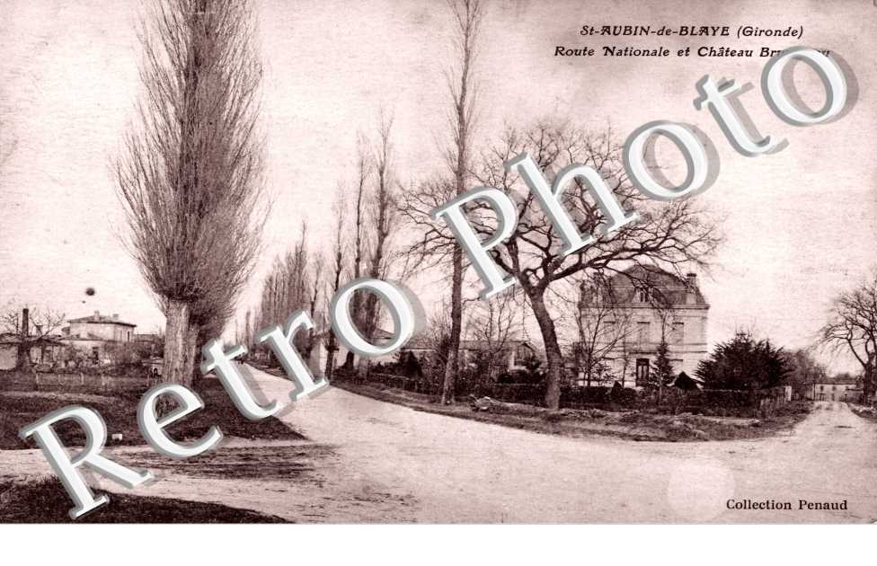 Route Nationale et Chateau Bruneteau