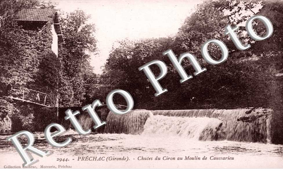 Chutes du Ciron au moulin de Caussarieu