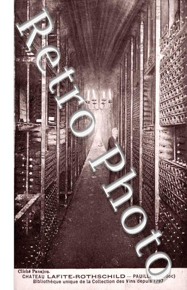 (chateau Lafite-Rothschild - bibliotheque de la collection des vins depuis 1797