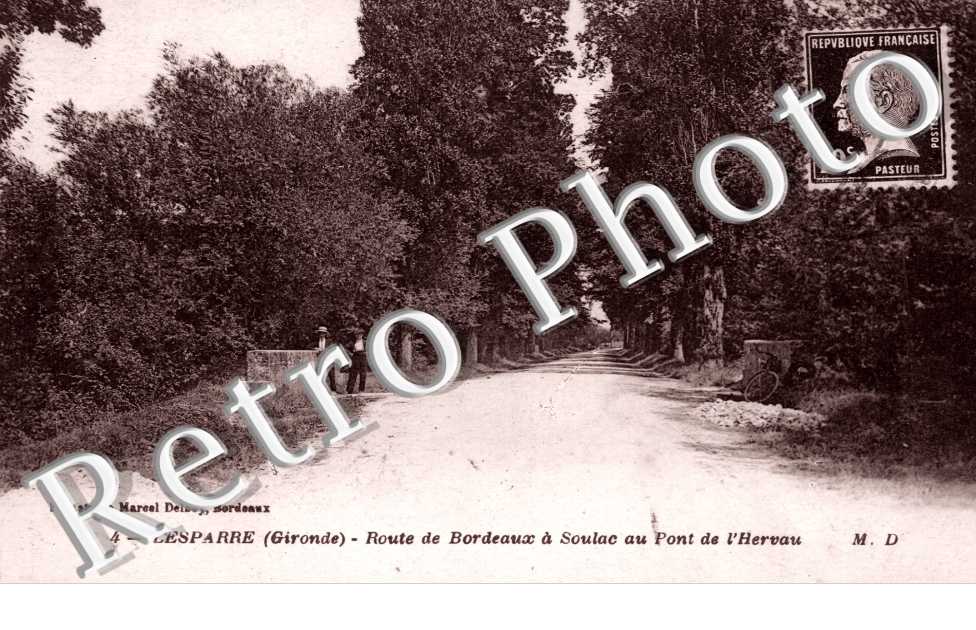route de Bordeaux a Soulac au pont de l&#039;Hervau