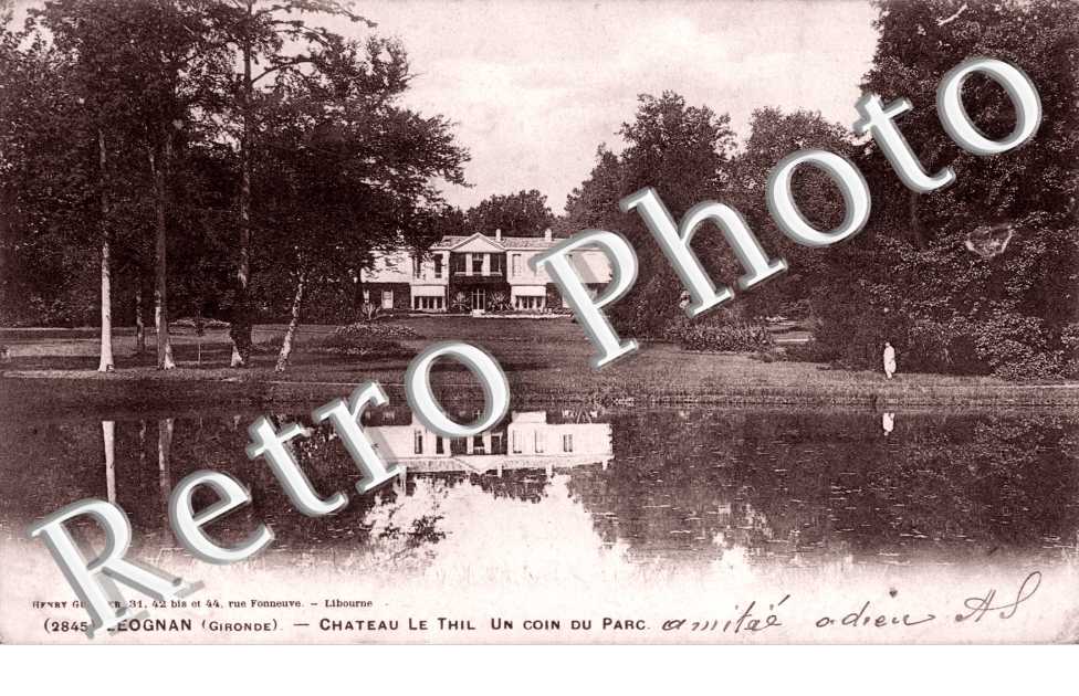 Chateau le Thil - un coin du parc