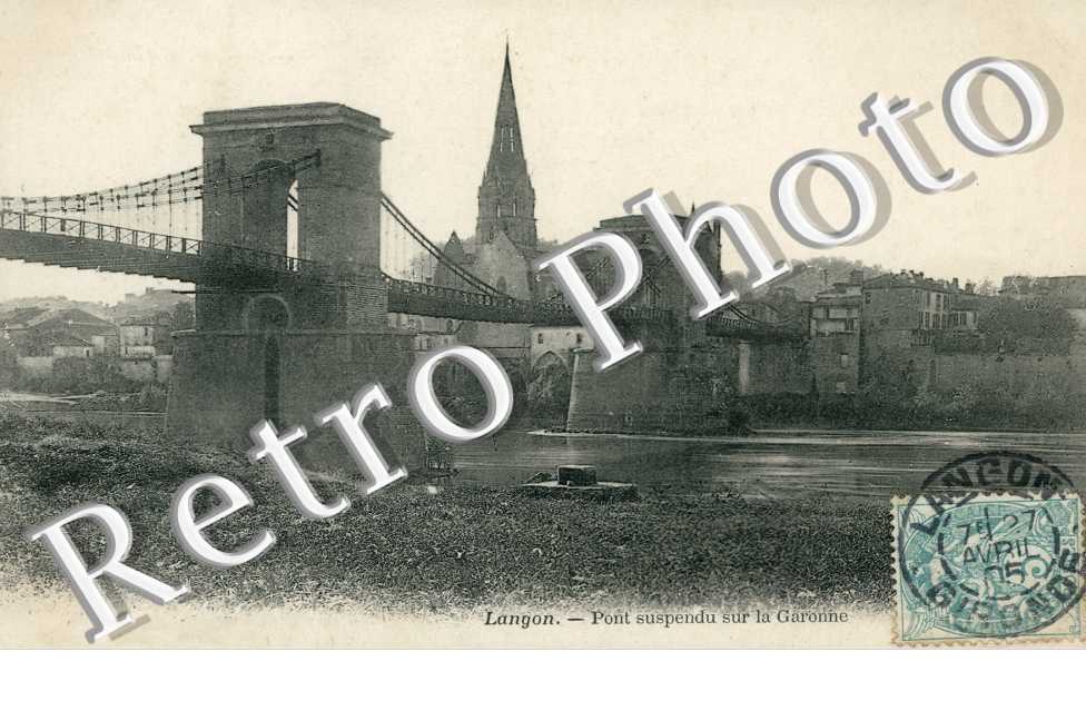 Pont suspendu sur la Garonne